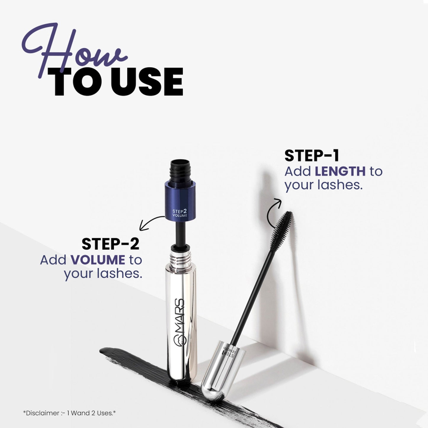 MARS Cosmetics Double Trouble Mascara - Swadesiicart