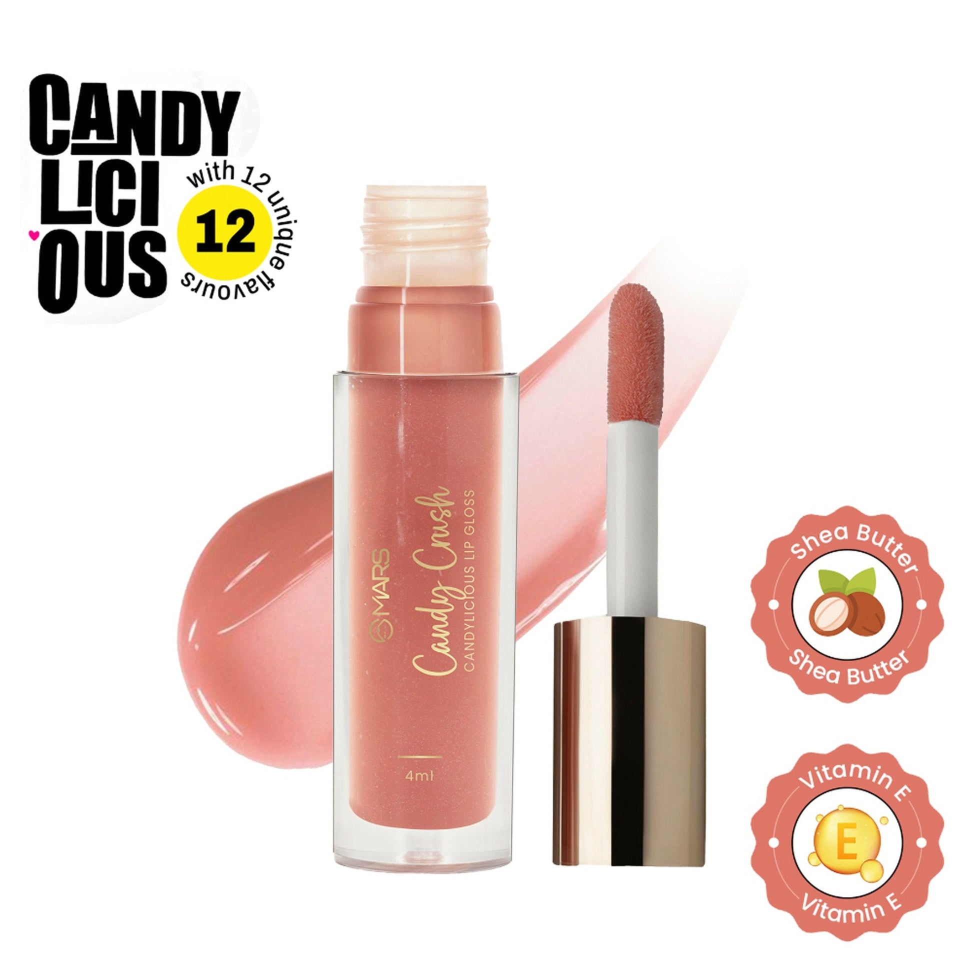 MARS Cosmetics Candylicious Colored Lip Gloss - Candy Crush - Swadesiicart