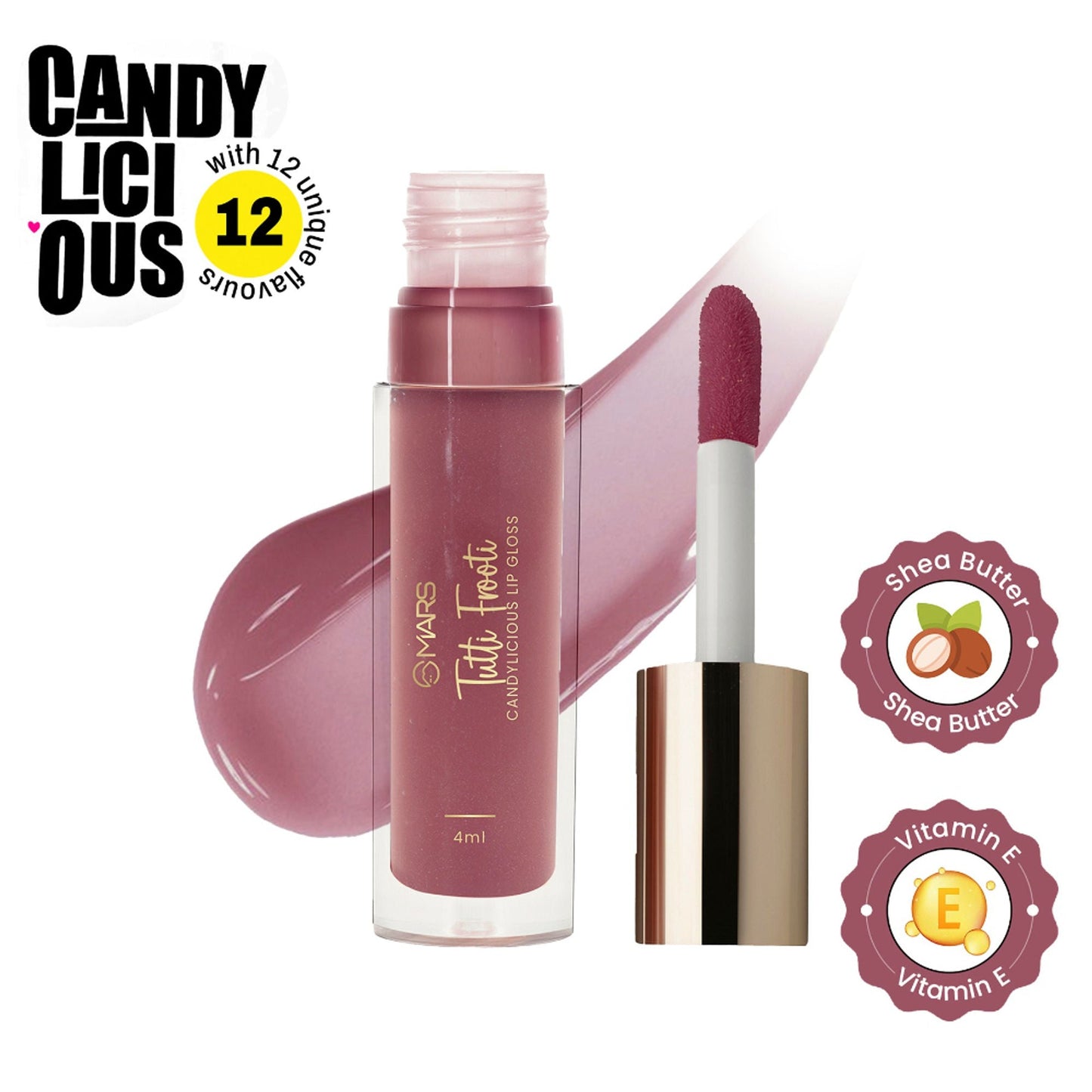 MARS Cosmetics Candylicious Colored Lip Gloss - Tutti Frooti - Swadesiicart