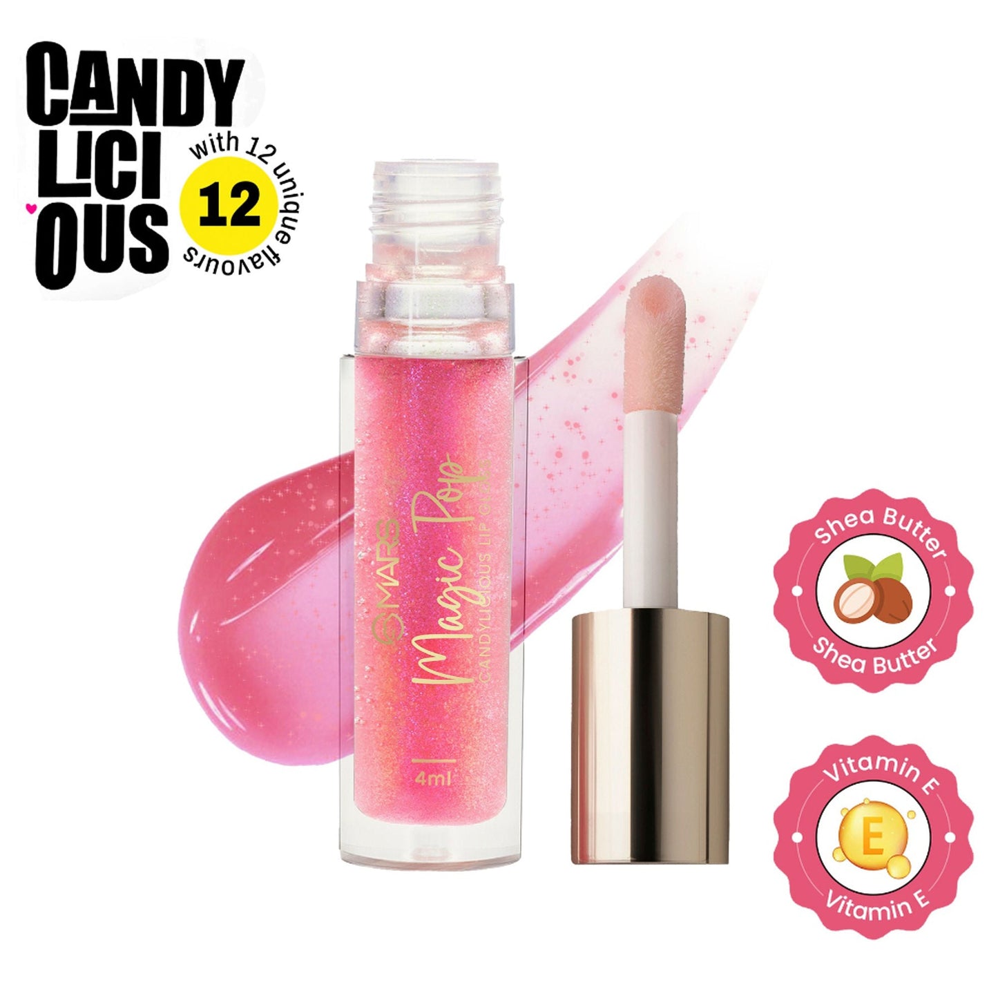 MARS Cosmetics Candylicious Colored Lip Gloss - Magic Pop - Swadesiicart