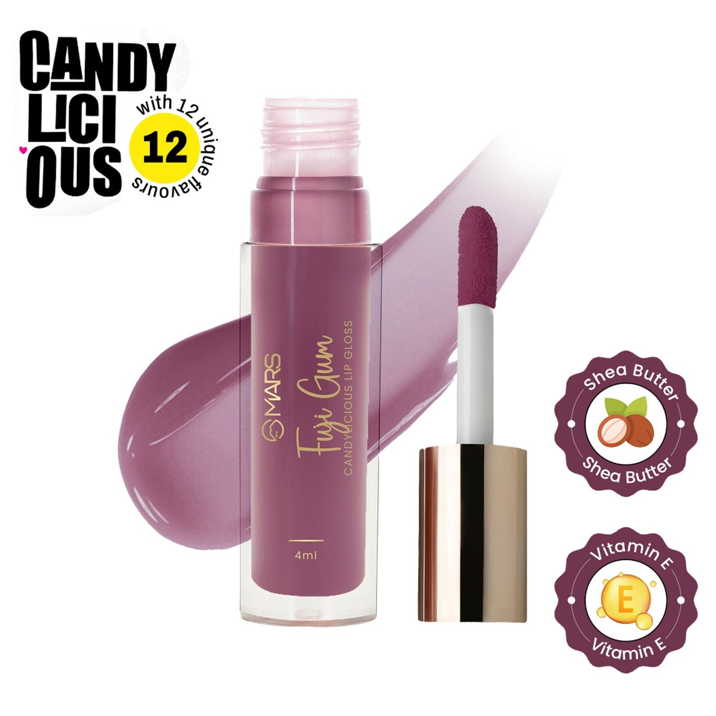 MARS Cosmetics Candylicious Colored Lip Gloss - Fuji Gum - Swadesiicart