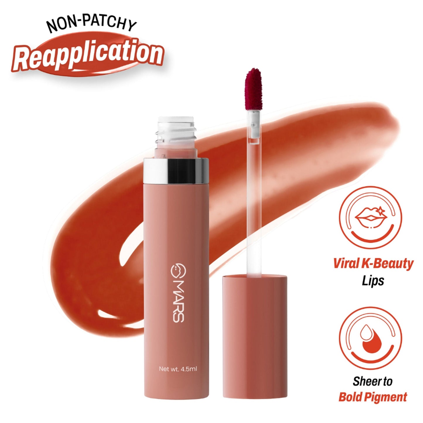 MARS Cosmetics Drip Lip Mist - 01 Peachy Drip - Swadesiicart