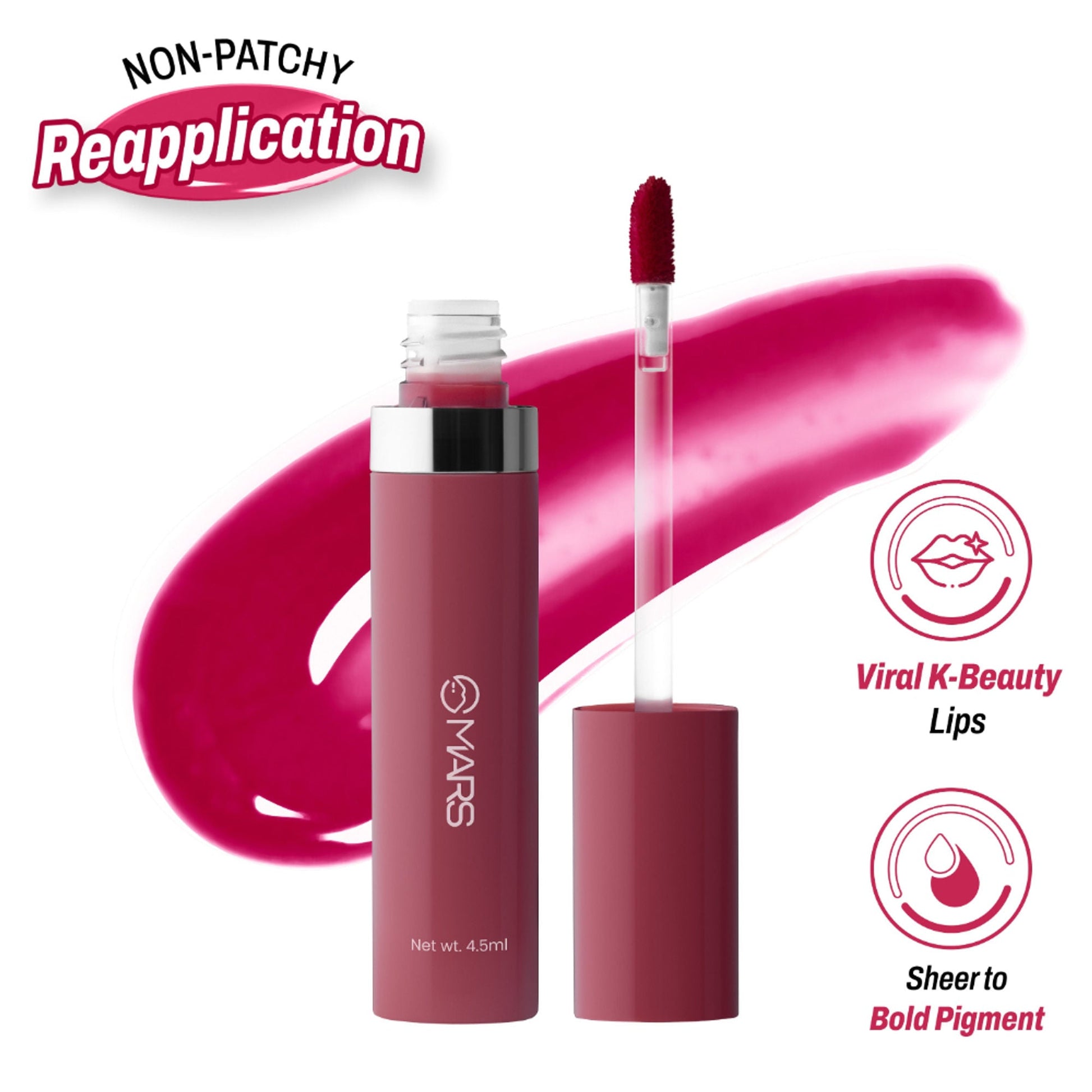 MARS Cosmetics Drip Lip Mist - 08 Plum Drip - Swadesiicart