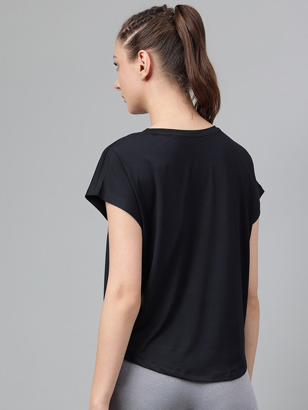MKH Typography Printed Extended Sleeves Dri-FIT Relaxed Fit T-shirt - Swadesiicart