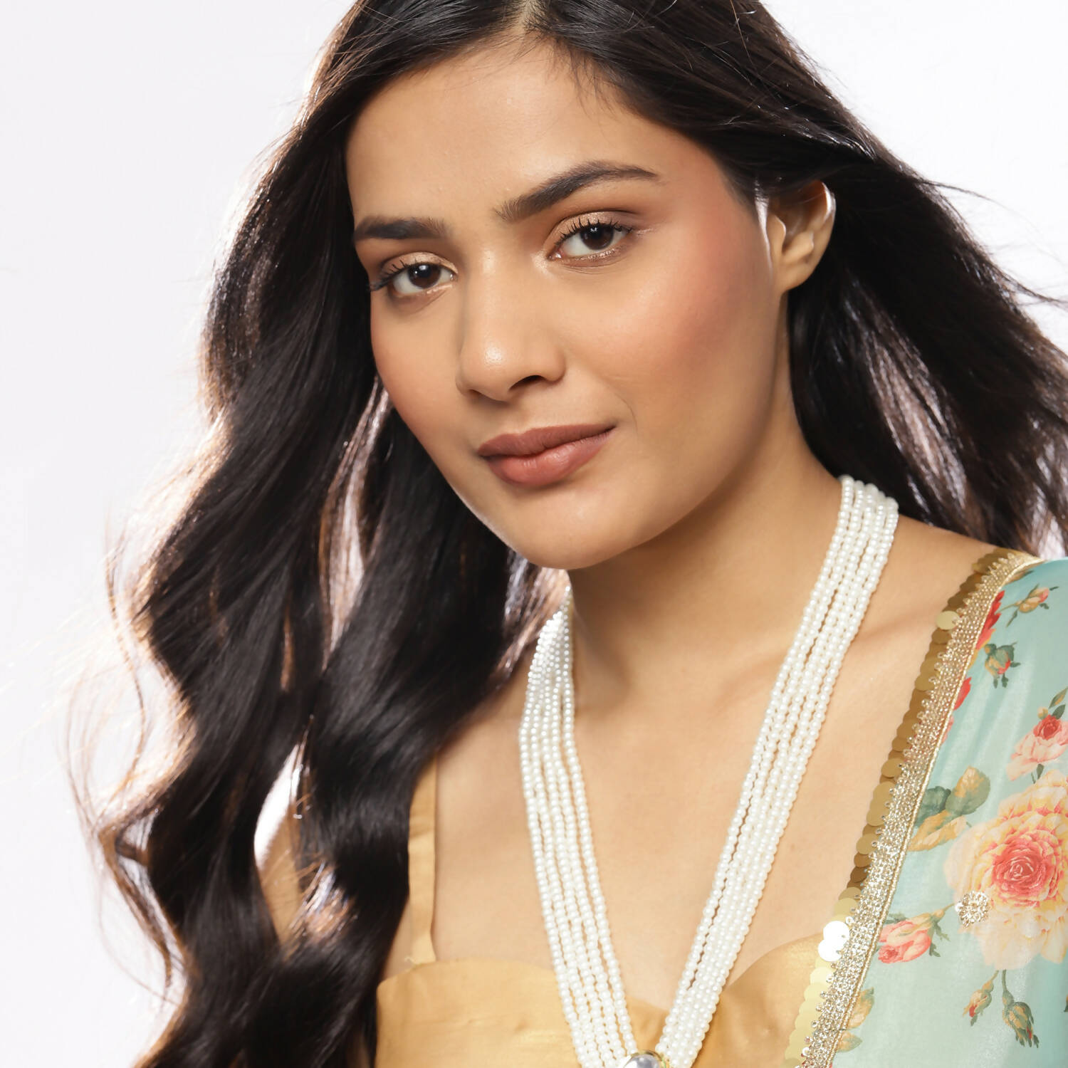 Gold-Toned White Brass Gold-Polished Necklace - Ruby Raang | Swadesiicart