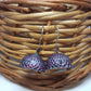 Terracotta Hanging Jhumkas-Silver Pink