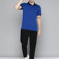 Alcis Men Colourblocked Polo Collar Dry Tech Slim Fit Sports T-shirt | Swadesiicart