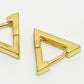NVR Men's Gold-Polished Geometric Shape Stainless Steel Studs Earring | Swadesiicart