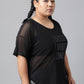 MKH Plus Size Typography Printed Drop-Shoulder Sleeves Dri-FIT Relaxed Fit Sports T-shirt - Swadesiicart