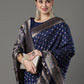 Mitera Woven Design Zari Silk Blend Banarasi Saree | Swadesiicart