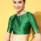 Saree Mall Green & Golden Woven Design Banarasi Saree | Swadesiicart