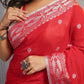 Exclusive Collection Beautiful Pure Cotton Hand Weaving Handloom Saree With Running Blouse Piece - Swadesiicart