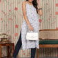 Ode by House of Pataudi Women Floral Printed Thread Work Kurta - Swadesiicart