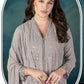Anaita Grey Heavy Faux Georgette Stitched Suit with Embroidered Sequence Work
