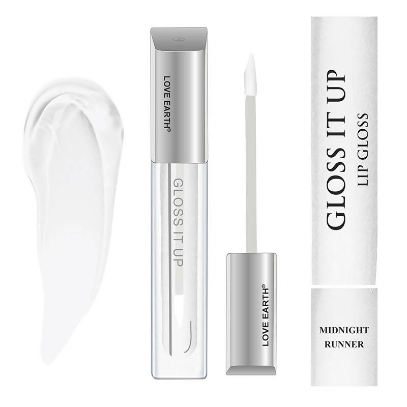 Love Earth Lip Gloss - Midnight Runner (Transparent) - Swadesiicart