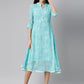 Souchii Women Floral Chiffon A-Line Midi Dress - SOUCHII
