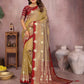 Aastha Fashion Light Brown Silk Sarees Weaving Saree