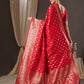 Anouk Floral Zari Banarasi Saree | Swadesiicart