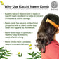 Buddha Natural Baby Comb with Handle - Kacchi Neem Wood - Swadesiicart
