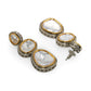 Kundan Earrings (Silver) - Ruby Raang | Swadesiicart