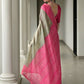 Vishnu Weaves Women's Pink Soft Tussar Silk Printed Saree with Blouse - Swadesiicart