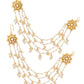 Ruby Raang Gold Kundan and Pearl Chain (set of 2) | Swadesiicart