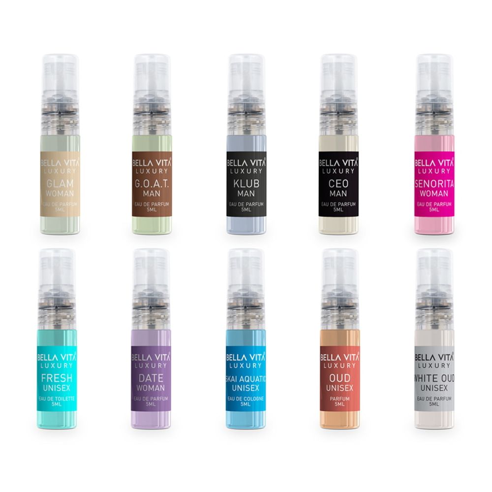 Bella Vita Perfumes Trial - Pack of 10