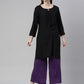 Souchii Women Purple Knitted Palazzos - Swadesiicart