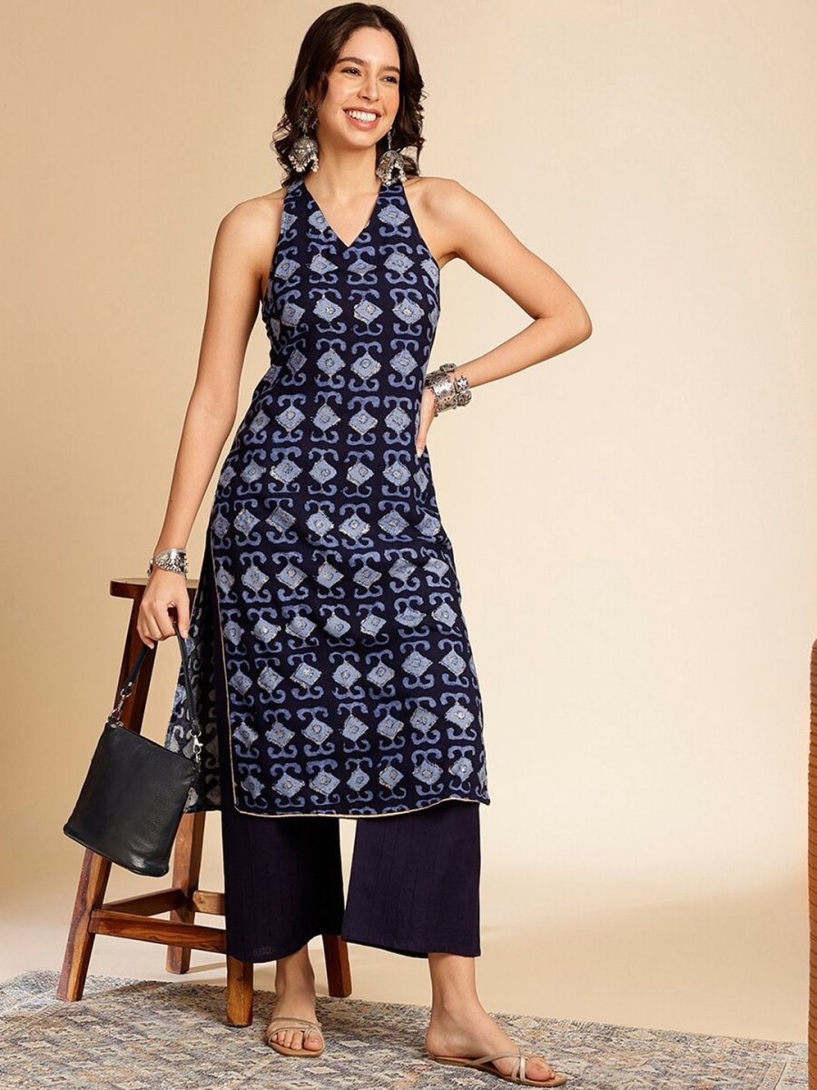 Anouk Geometric Printed Kurta - Swadesiicart