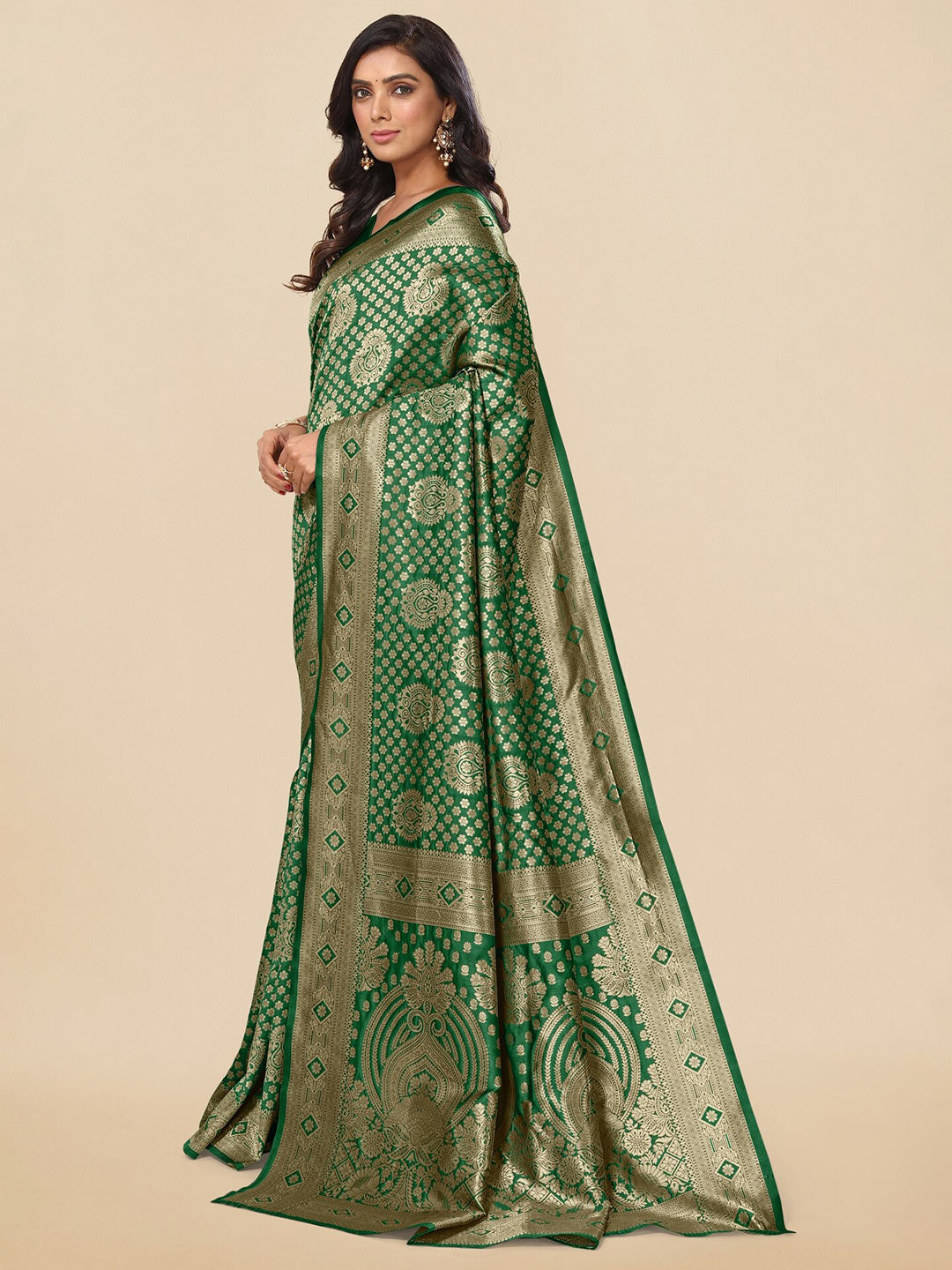 Kalini Woven Design Zari Banarasi Silk Saree | Swadesiicart