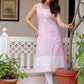 Anouk Women Floral Embroidered Thread Work Floral Kurta - Swadesiicart