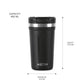 Milton Corral Thermosteel Insulated Coffee Mug Tumbler - 400ml (Black) - Swadesiicart