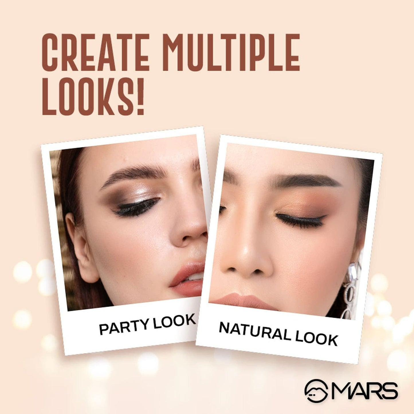 MARS Cosmetics Blooming Matte & Shimmer Eyeshadow Palette - 03 Imperial - Swadesiicart
