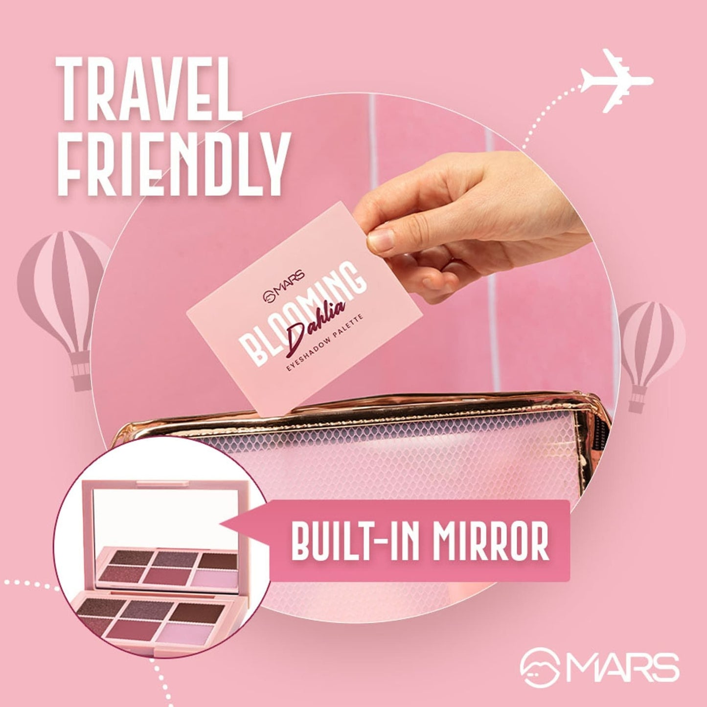 MARS Cosmetics Blooming Matte & Shimmer Eyeshadow Palette - 03 Imperial - Swadesiicart