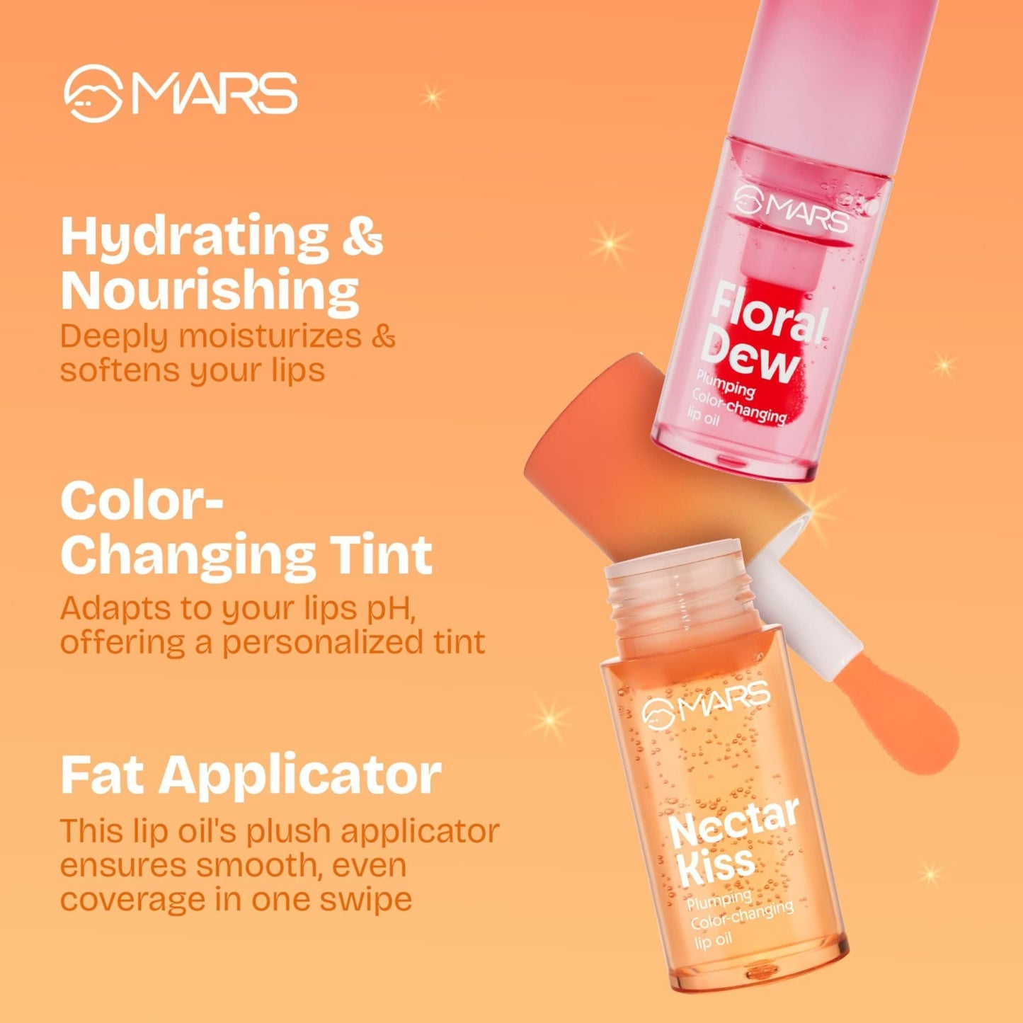 MARS Cosmetics Plumping Color Changing Lip Oil - Nectar Kiss - Swadesiicart
