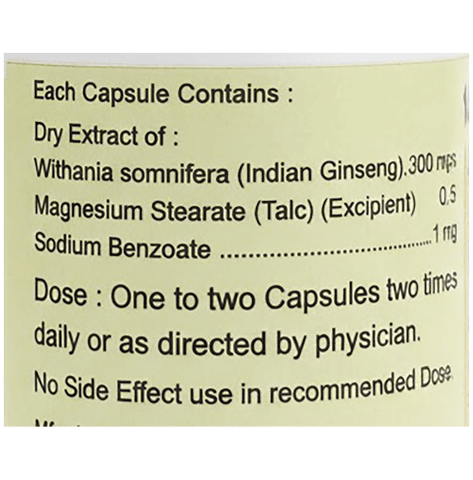 Indian Remedies Extract Of Ashwagandha Capsules | Swadesiicart