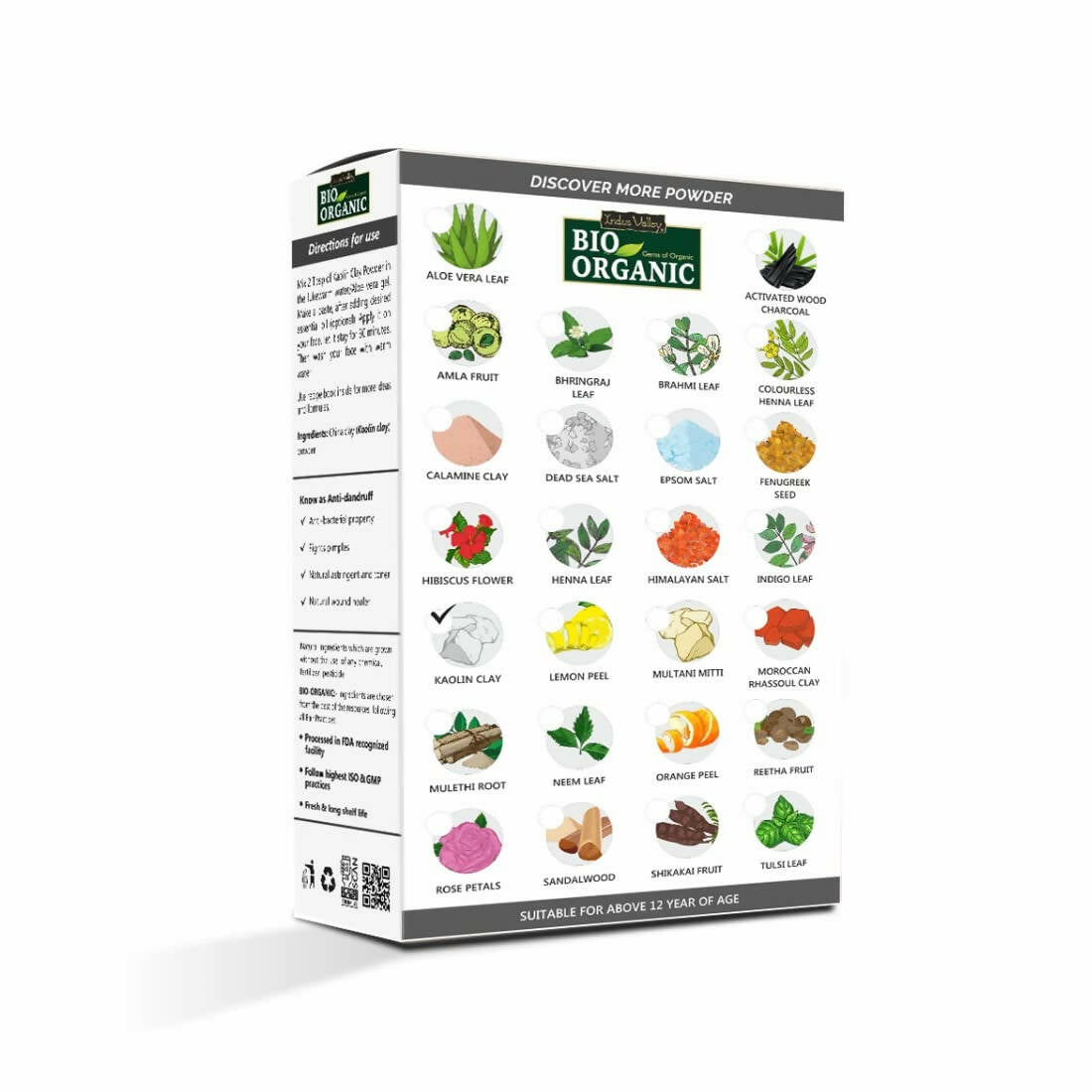 Indus Valley Natural Kaolin Clay Powder - Swadesiicart