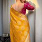 Kalini Woven Design Zari Silk Blend Banarasi Saree | Swadesiicart