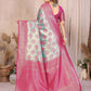 Aastha Fashion Aqua Banarasi Tissue Silk Weaving Saree