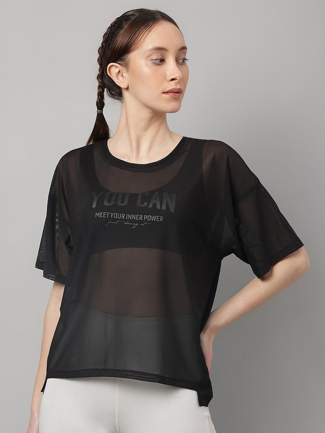 MKH Semi Sheer Dri-FIT Sports T-shirt - Swadesiicart