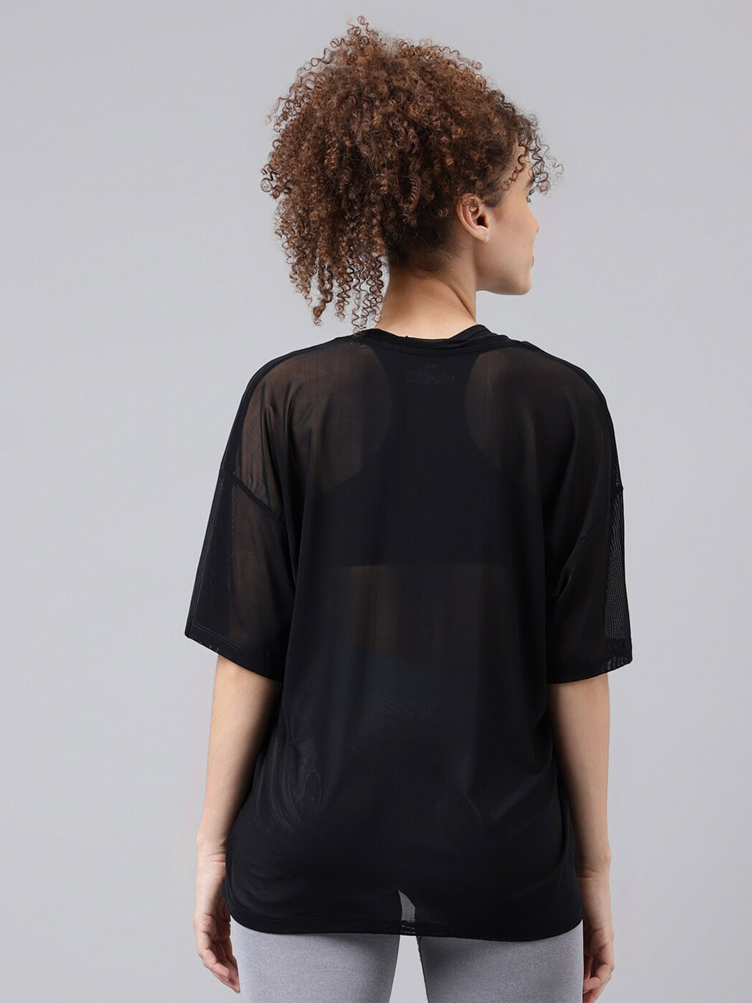 MKH Typography Printed Relaxed Fit Sheer Dri-FIT T-shirt - Swadesiicart