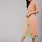 Aks Floral Printed Layered Chanderi Silk A Line Kurta