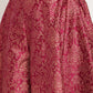 Ahalyaa Women Burgundy Floral Printed Regular Top with Palazzos | Swadesiicart