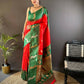 Joban Fashion Green Peacock,Butti Banarasi Silk Sarees | Swadesiicart