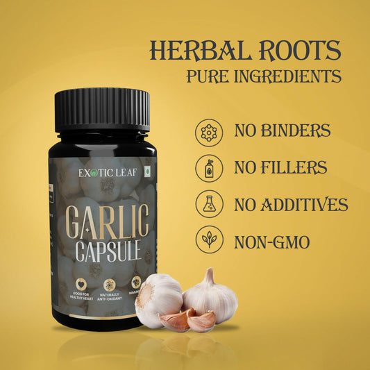 Exotic Leaf Garlic Capsules - Swadesiicart