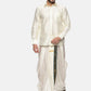 Sethukrishna Men Cream Solid Dhoti Pant | Swadesiicart