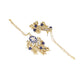Shoshaa Women Gold-Polished Blue Contemporary Drop Earrings | Swadesiicart
