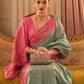 Mitera Ethnic Motifs Woven Design Zari Silk Blend Banarasi Saree | Swadesiicart