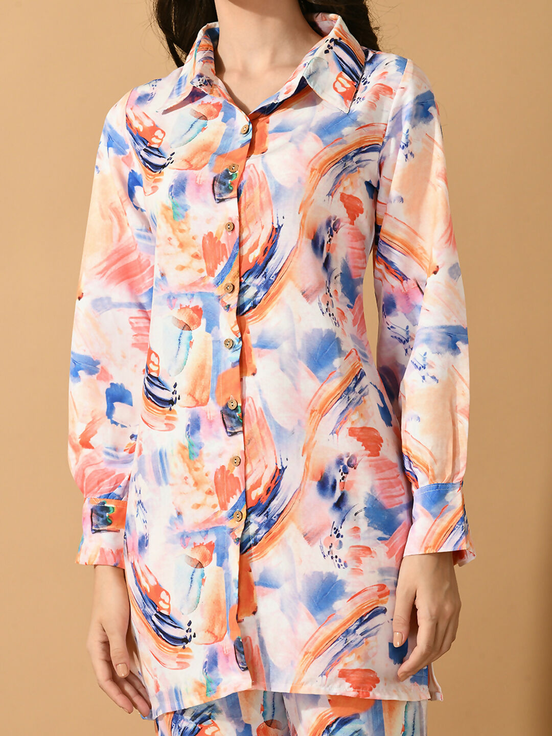 Myshka Women's Multi Printed Shirt With Trousers - Swadesiicart