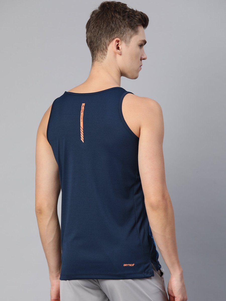 Alcis Men Printed Dry Tech Slim Fit T-shirt | Swadesiicart